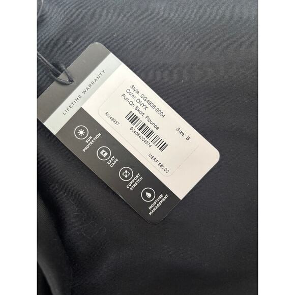 Tail Women's ONYX Black Flounce Pull- On Tennis Skort Size S - Picture 8 of 9